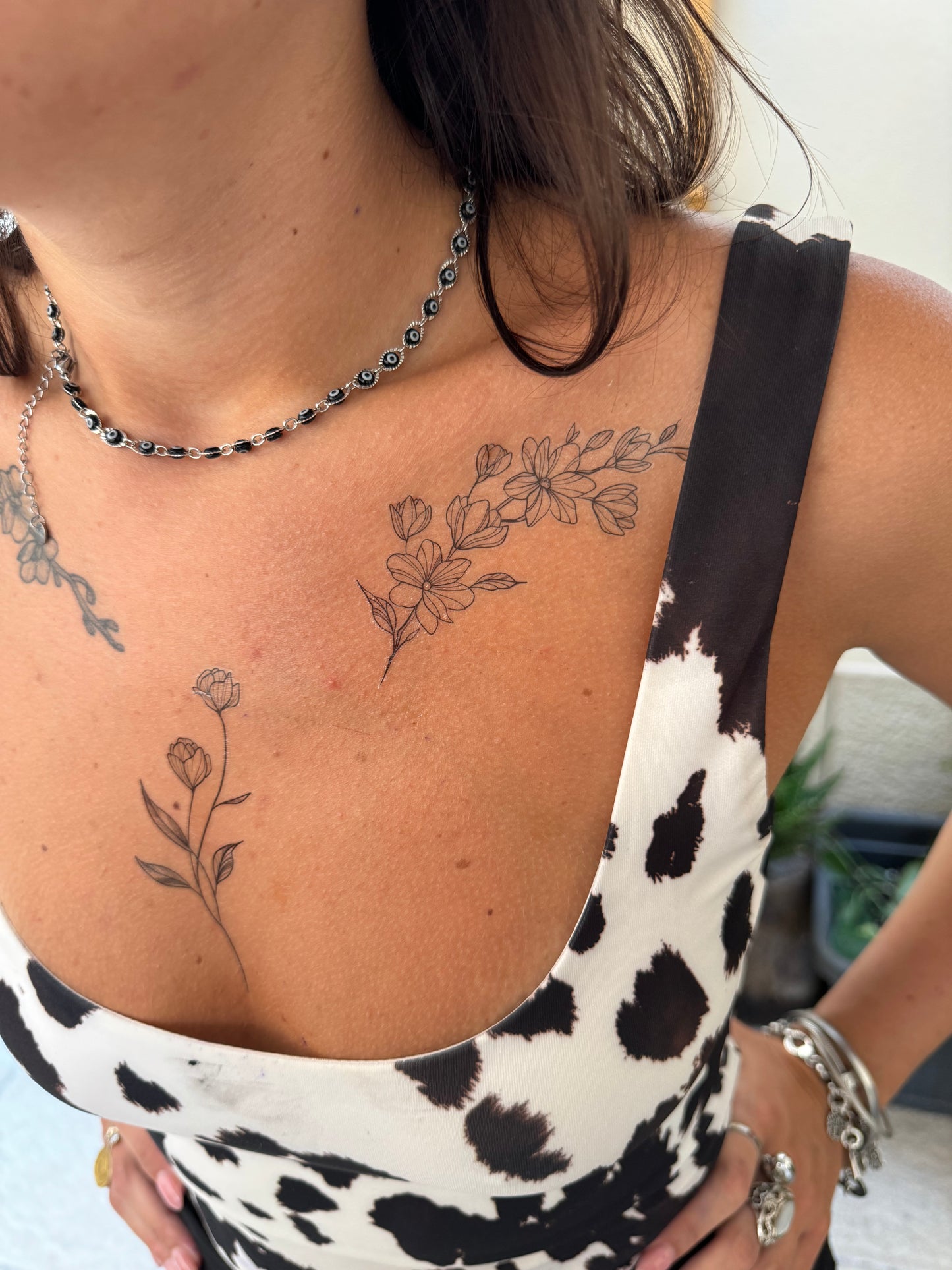 Ramo di Fiori Tatuaggi Temporanei